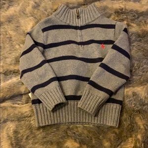 Grey polo sweater